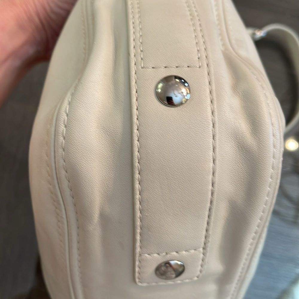 Coach Zoe Hobo Shoulder Bag F147007 Pearl Off White Leather - Picture 10 of 17